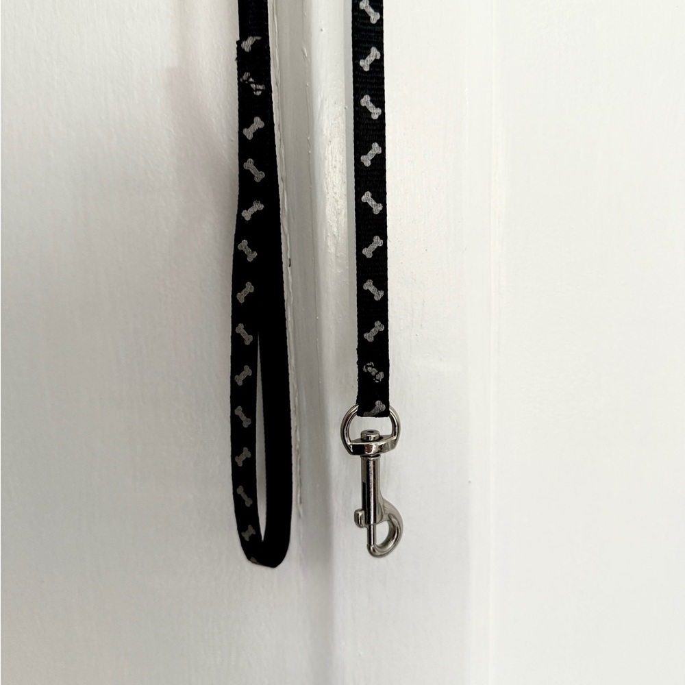 Dog Leash with Bone Print
